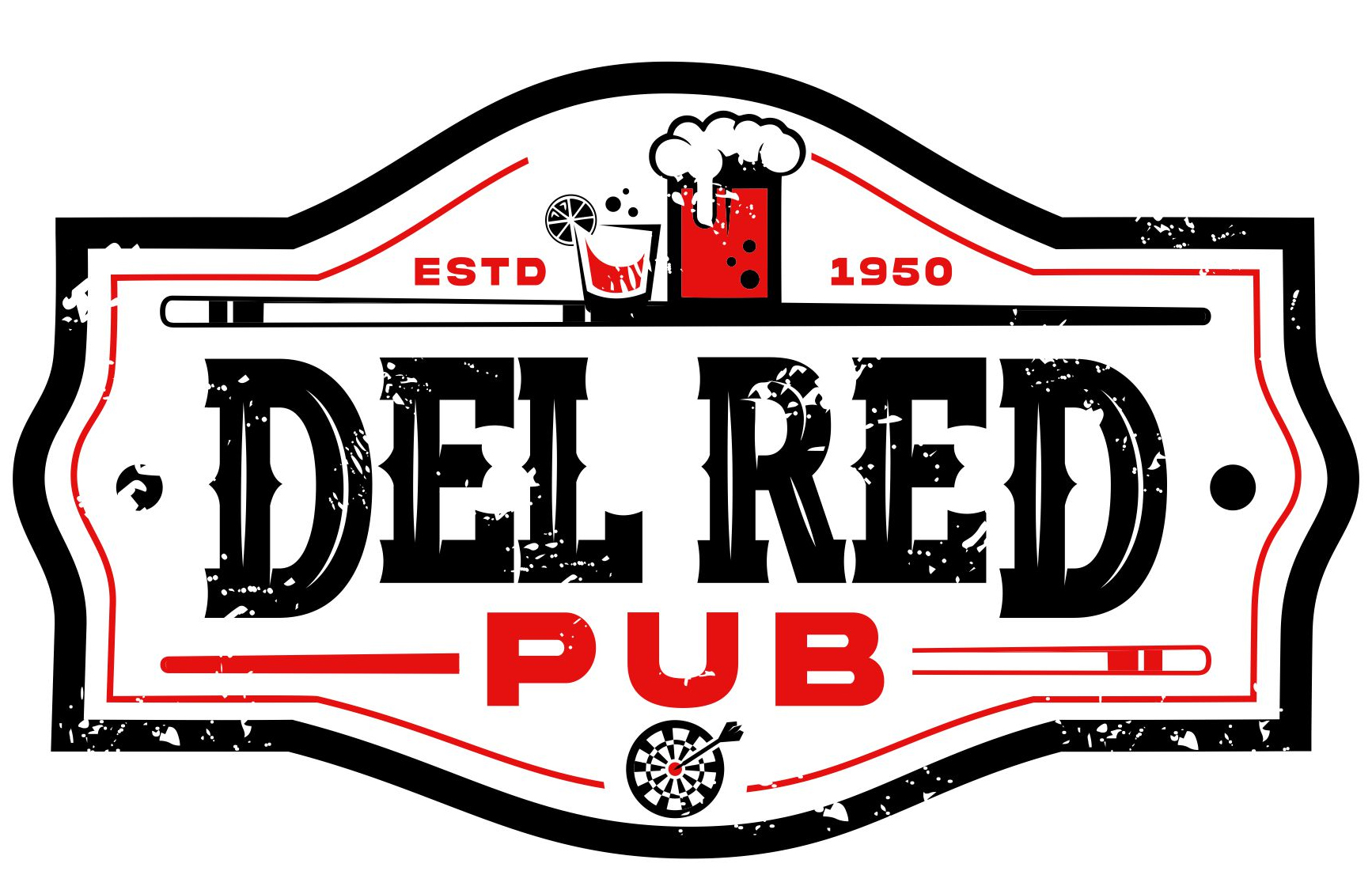 Del Red Pub logo